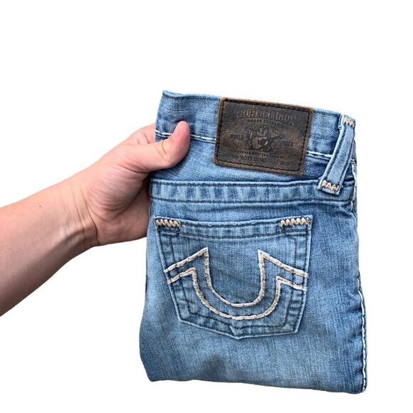 VINTAGE True Religion Jeans Size 28 GENO Boys Blue - Picture 4 of 7